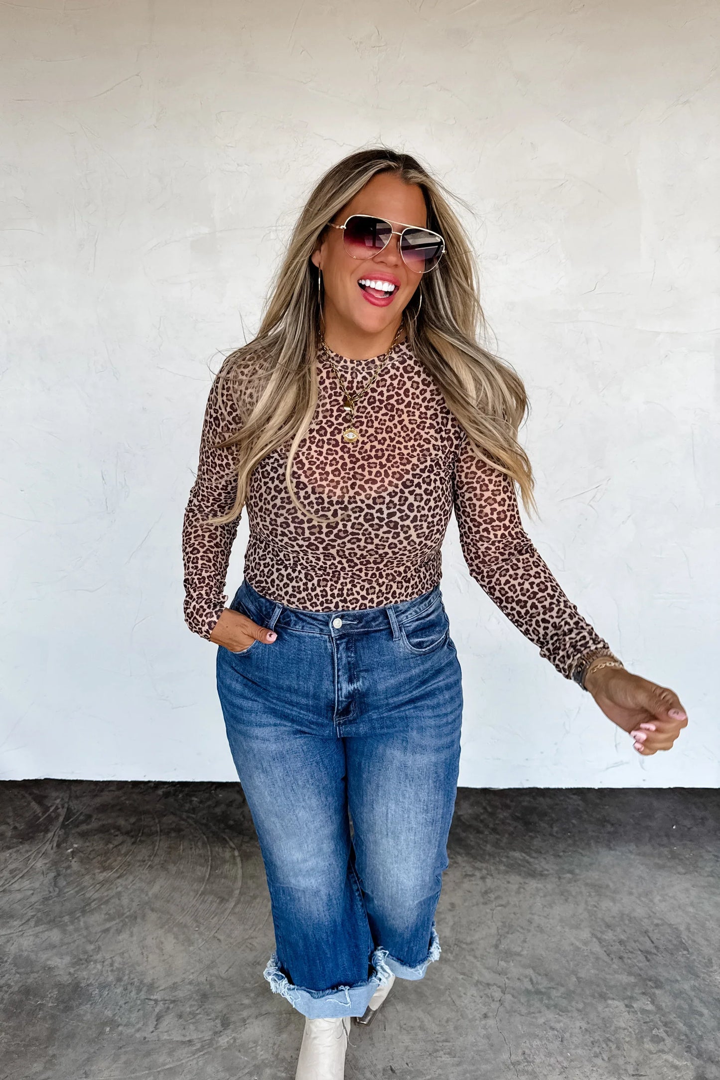 PREORDER: Camo & Cheetah Dress it Up Mesh Top, Mid November Arrival