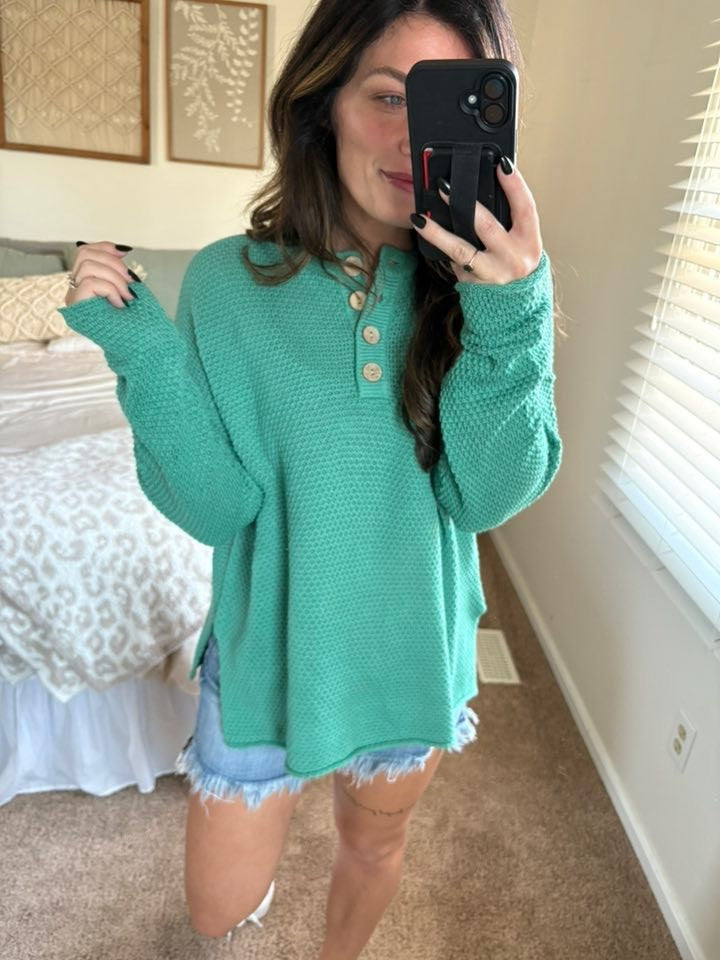 PREORDER: Cozy Button Henley
