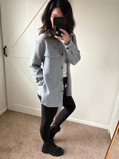 PREORDER: Quilted Coziness Shacket