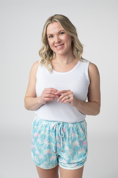 Nova Summer Shorts - Aqua Palm