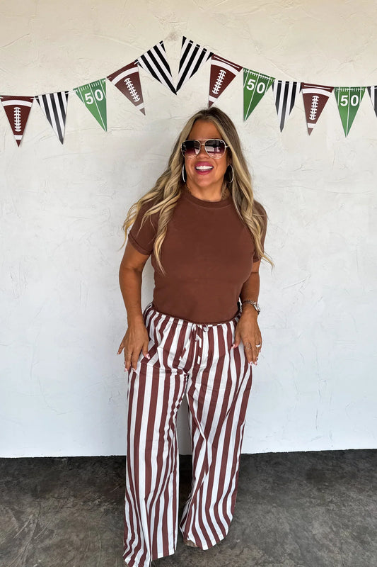 PREORDER: Tailgate Stripe Boxer Pants, Late October Arrival