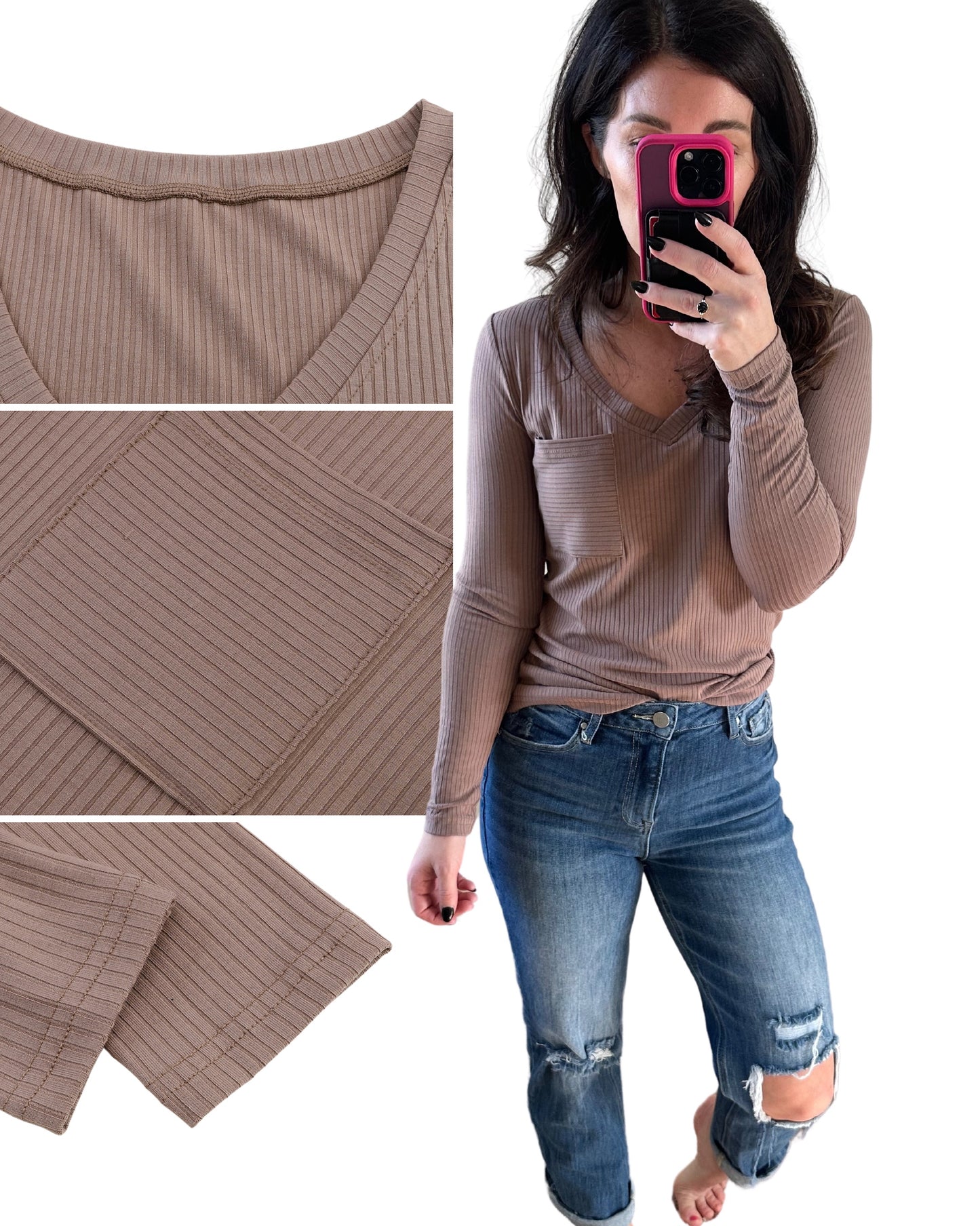 PREORDER: Ella Ribbed Knit Top