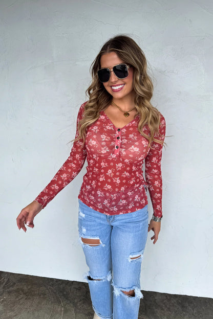 PREORDER: Annie Vneck Mesh Top, Late November Arrival