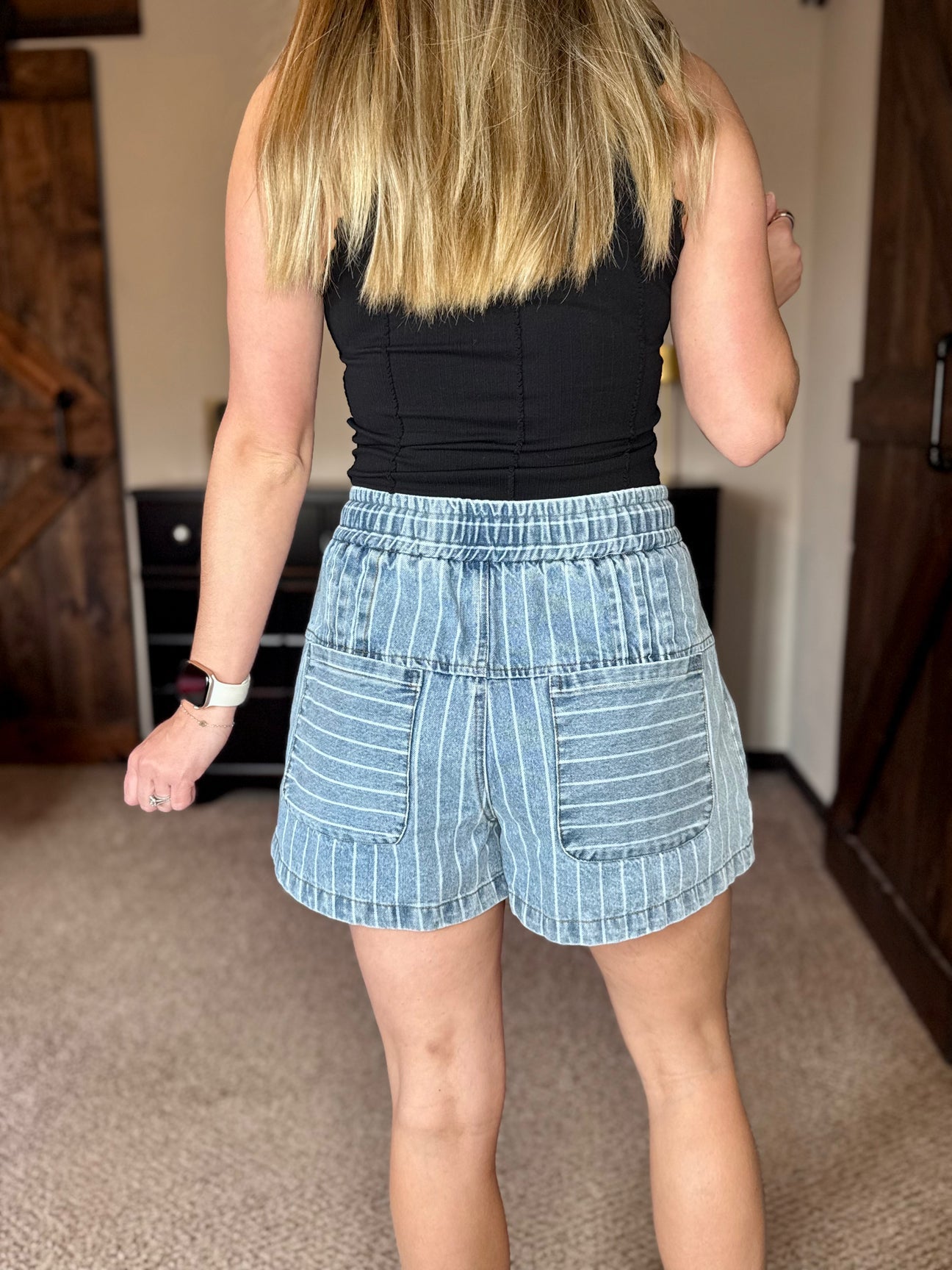 Coastal Pinstripe Shorts Preorder