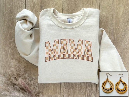 Checkered Mama sweatshirt preorder