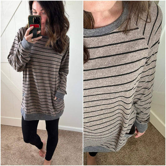 PREORDER: Striped Long Sleeve Tunic