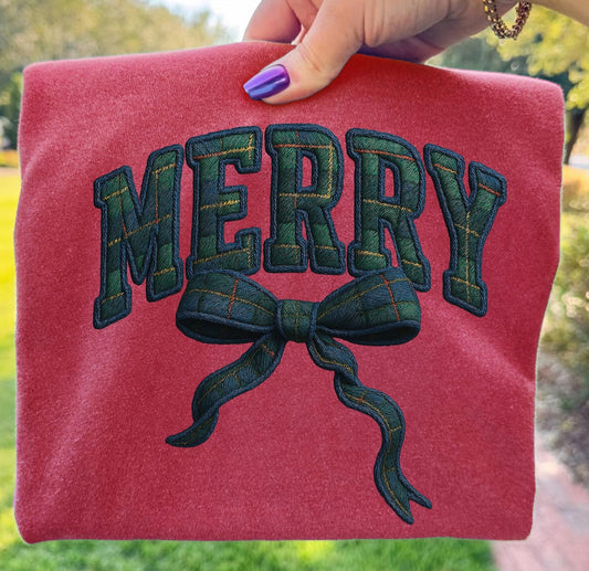 Merry Faux Embroidery Preorder