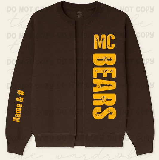 Custom Sweatshirt Cardigan Preorder