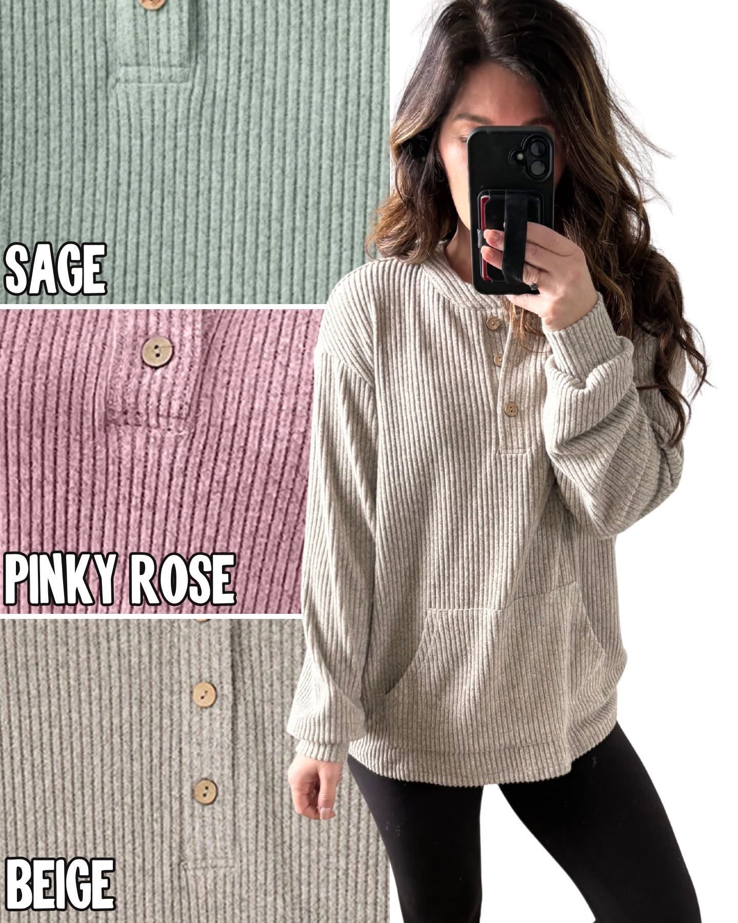 PREORDER: Everyday Ease Ribbed Henley