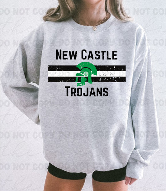 New Castle Trojans Distressed Sweatshirt Preorder