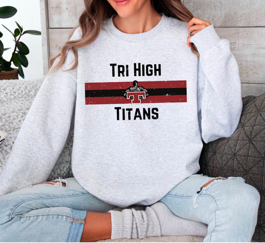 Tri Titans Distressed Sweatshirt Preorder