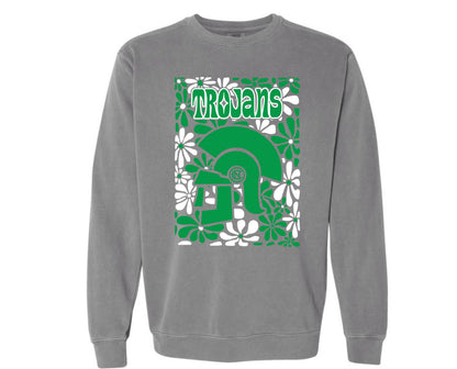 Floral Trojans on Comfort Colors Preorder