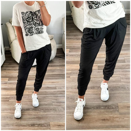 Black Harem Joggers