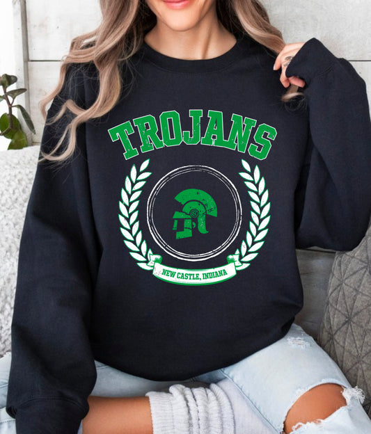 Trojan Crest Distressed Sweatshirt Preorder