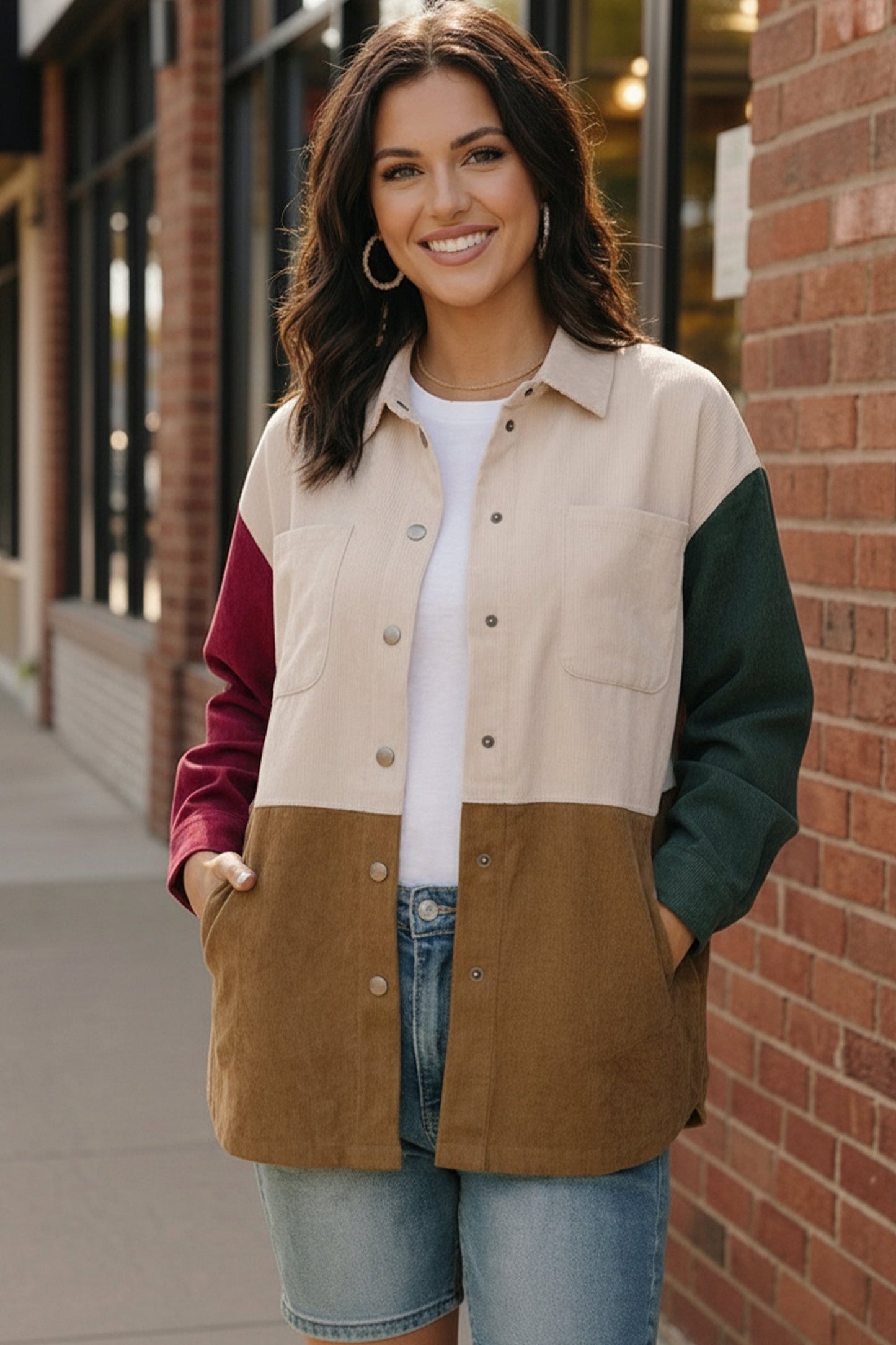 Cabin Weekend Button-Up Corduroy Shacket