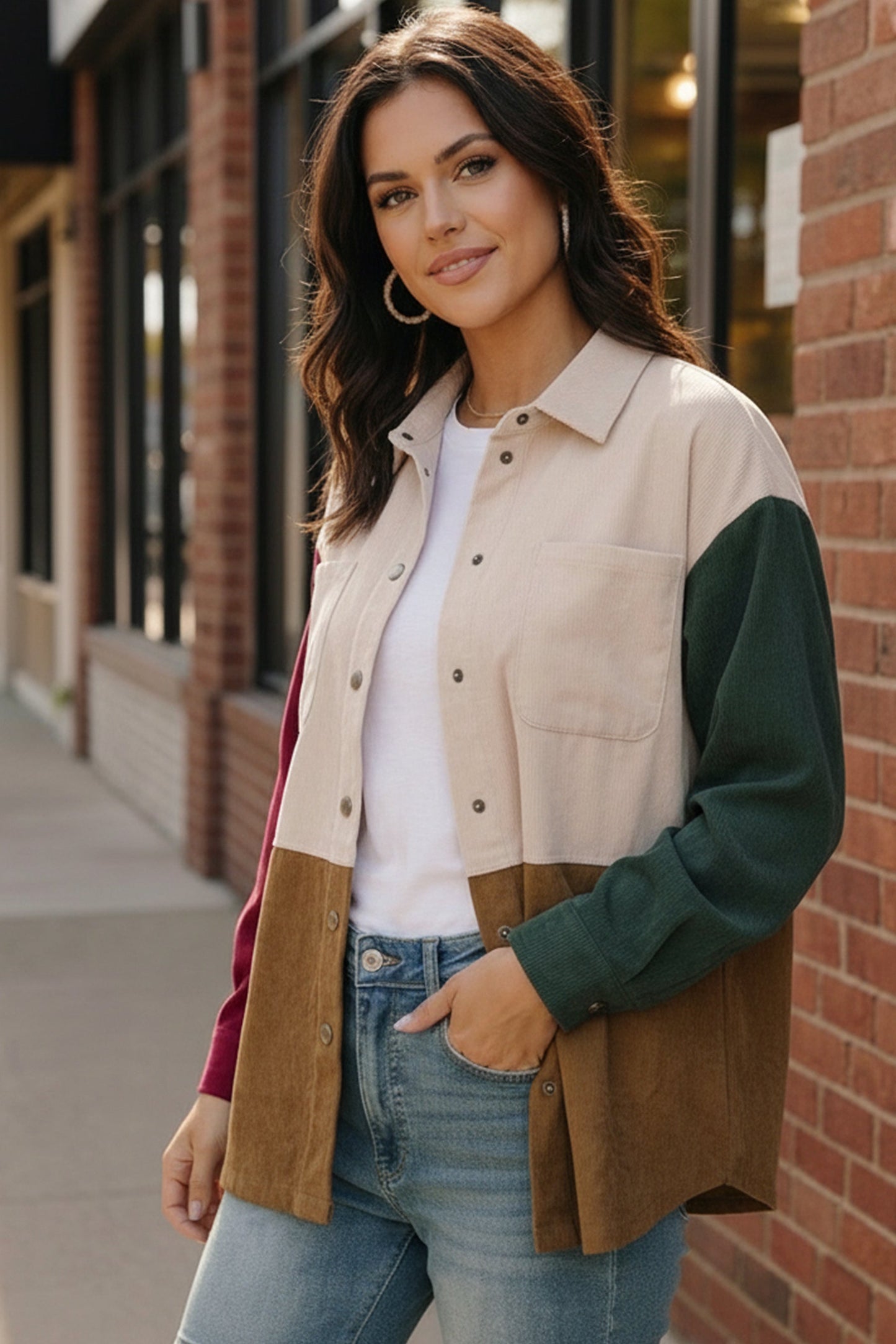 Cabin Weekend Button-Up Corduroy Shacket