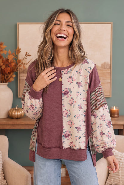 Rose Garden Floral Sweatshirt