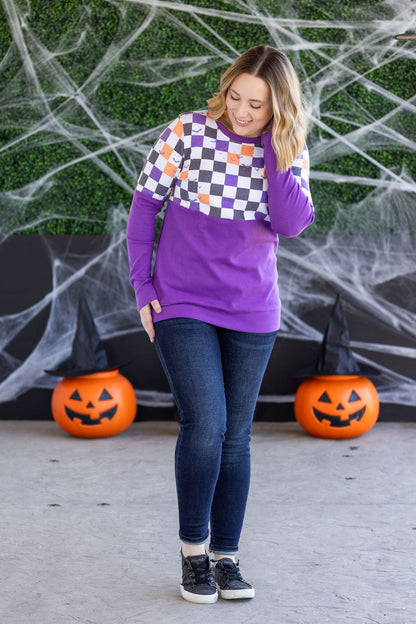 Checkered Bats and Purple