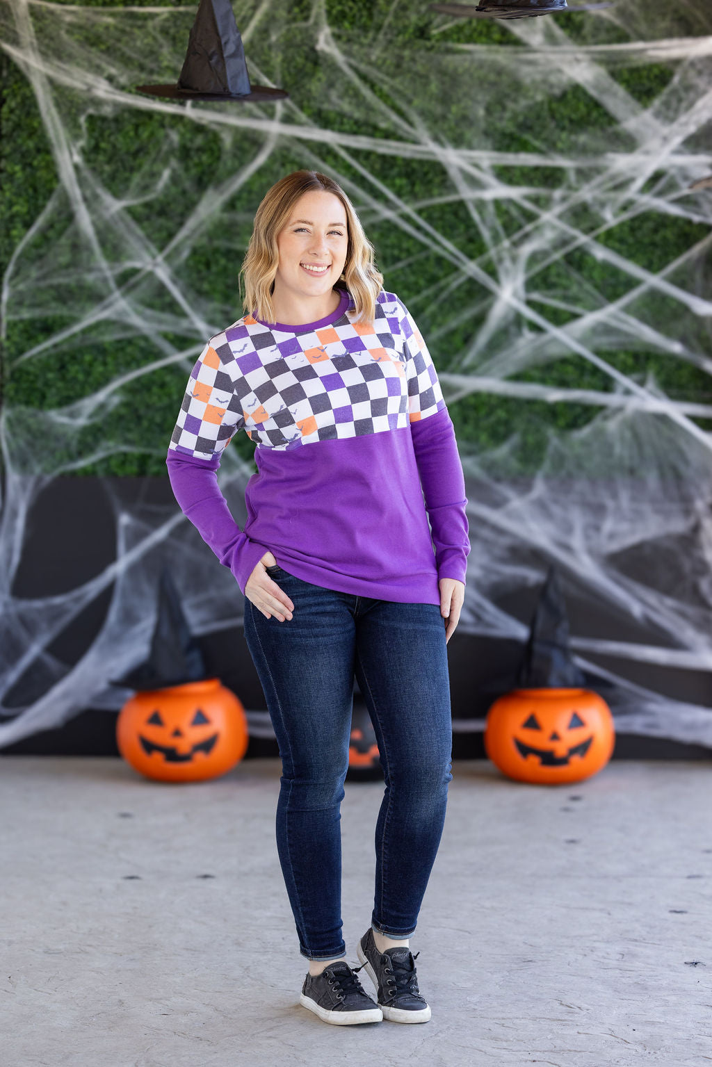 Checkered Bats and Purple