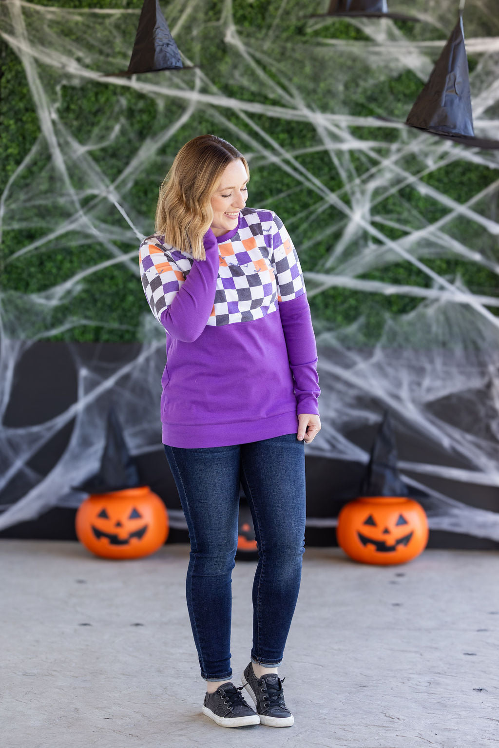 Checkered Bats and Purple