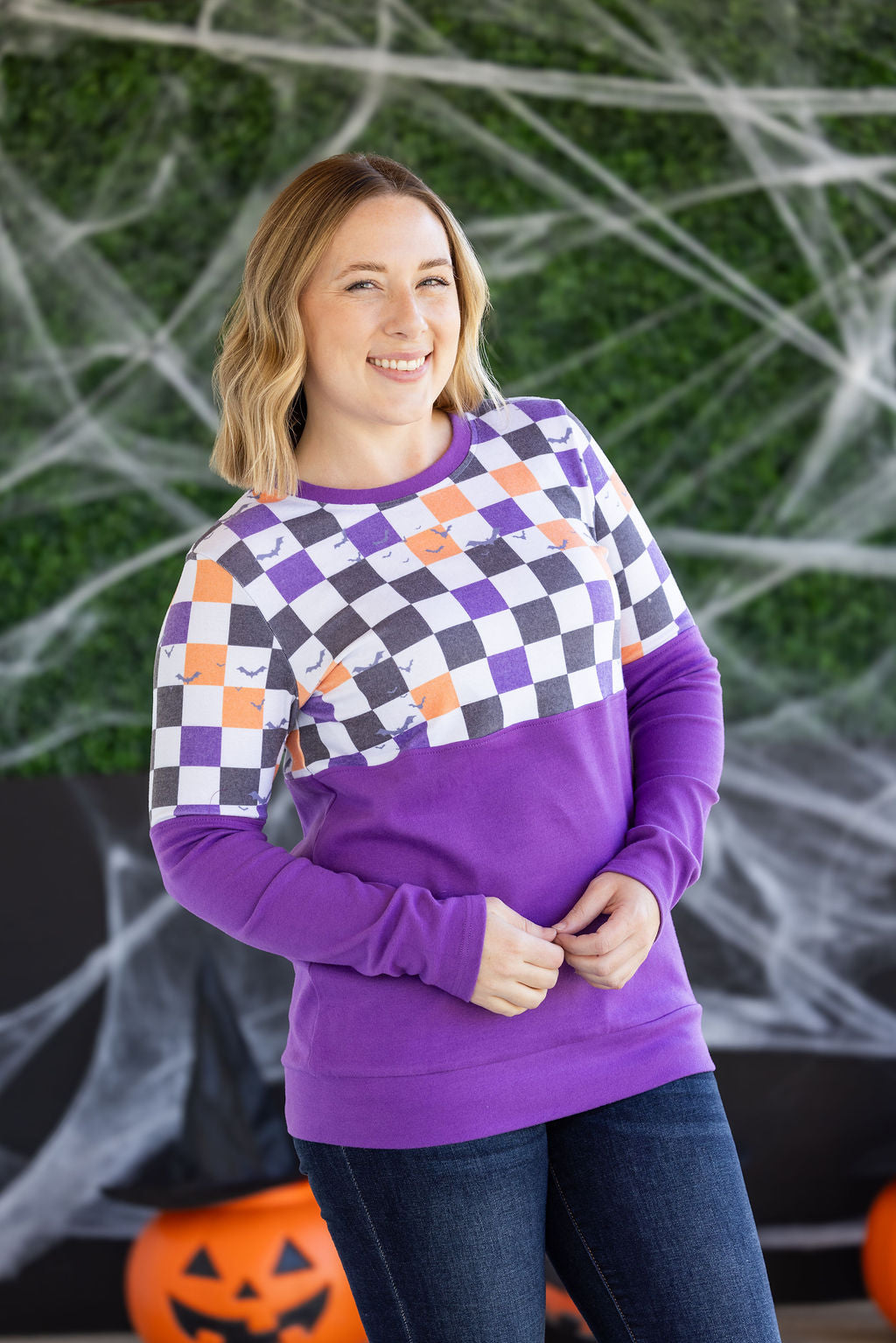 Checkered Bats and Purple