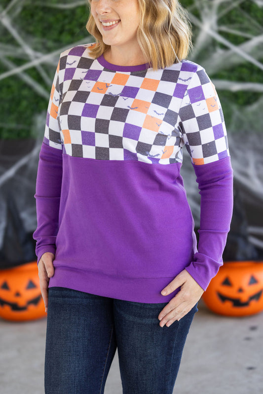 Checkered Bats and Purple