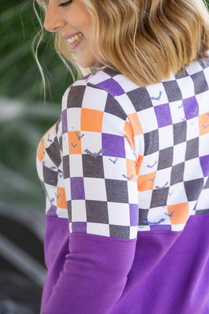 Checkered Bats and Purple