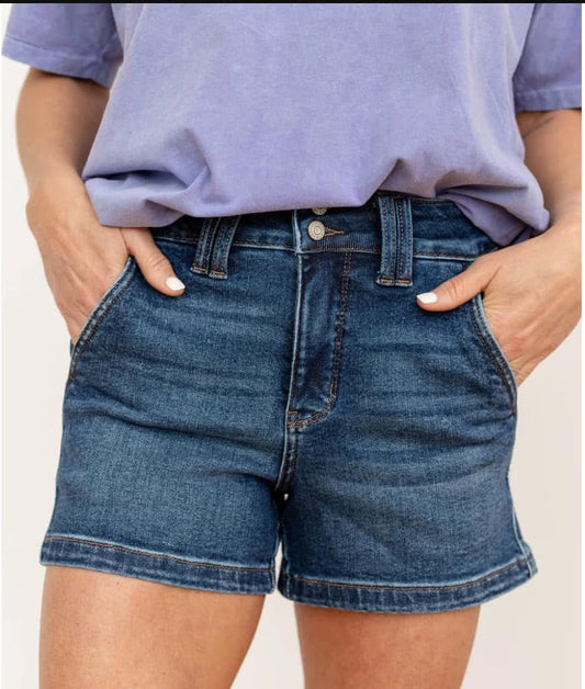 Judy Blue Double Button Denim Shorts