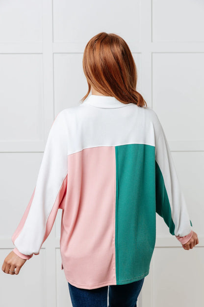 Preorder: Oversized Colorblock Bliss Pullover