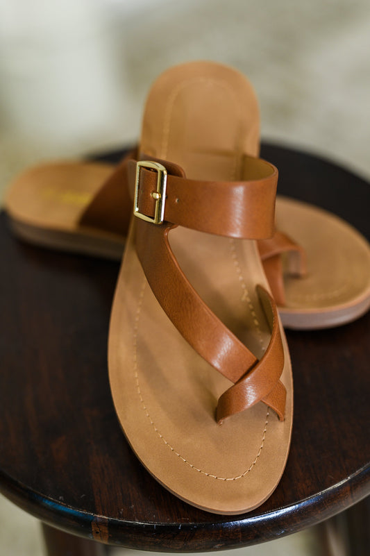 Canyon Walk Slip on Sandals in Tan