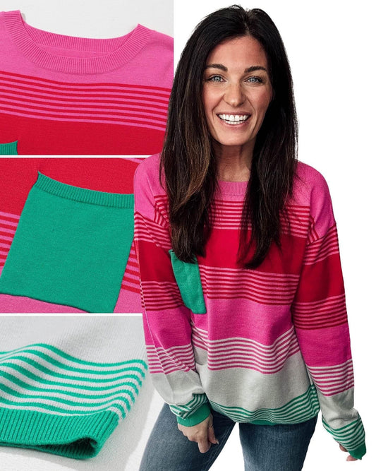 Gradual Feelings Striped Sweater