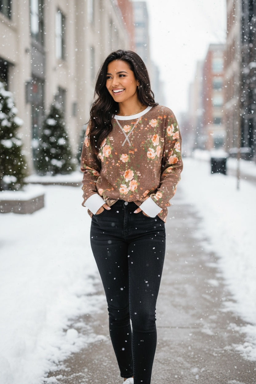 Somebody to Lean On Cable Ribbed Top