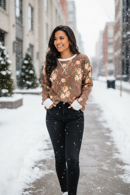 Somebody to Lean On Cable Ribbed Top