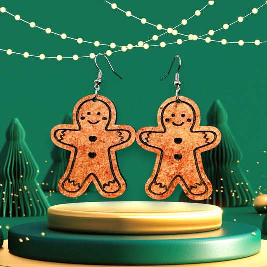 Gingerbread Man Earring Preorder