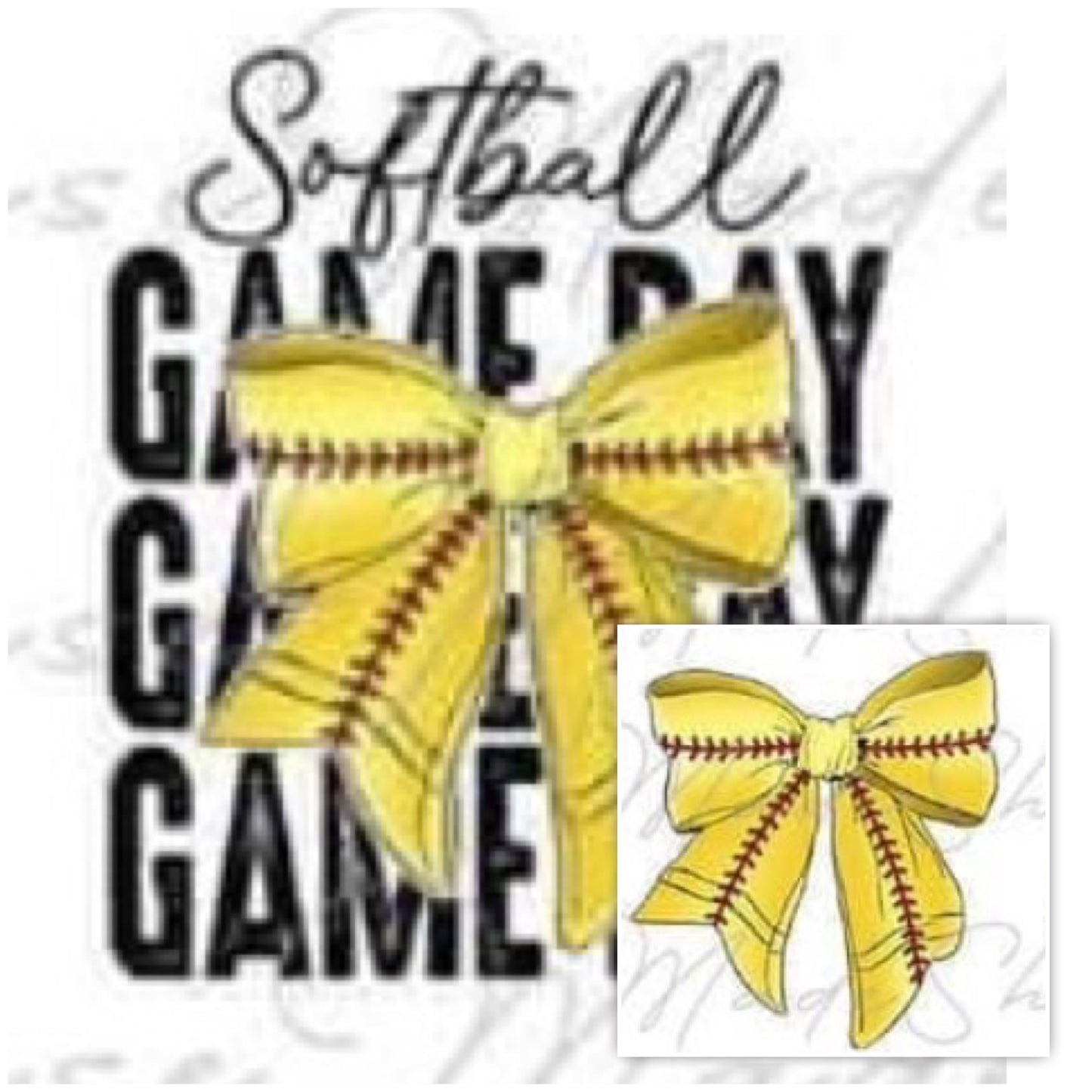 Softball Side Bow Sweatshirt Preorder