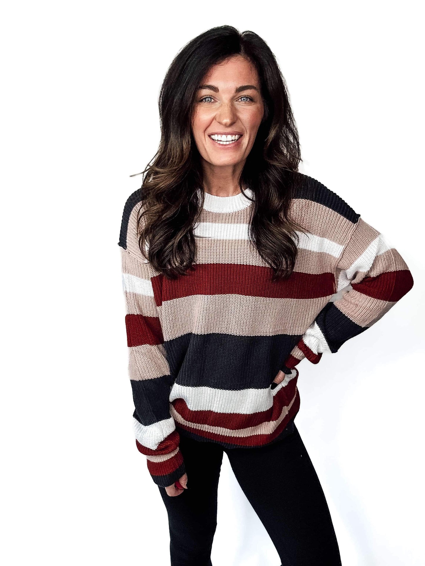 PREORDER: Bella Striped Sweater