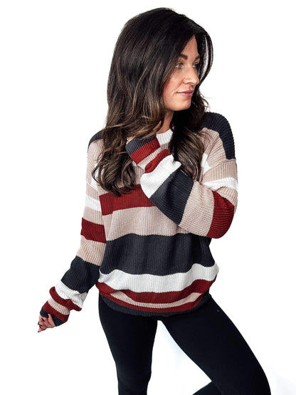 PREORDER: Bella Striped Sweater