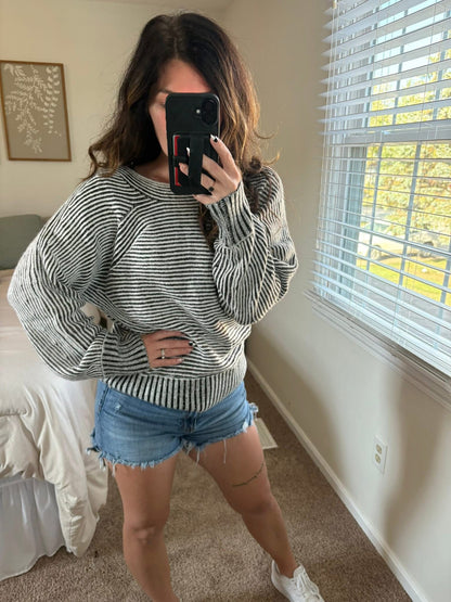 PREORDER: Weekend Stroll Striped Sweater