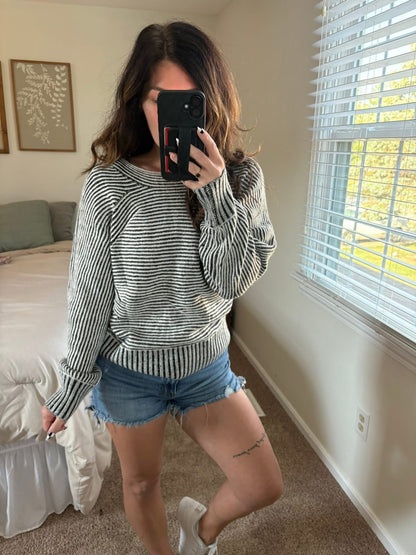 PREORDER: Weekend Stroll Striped Sweater