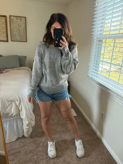 PREORDER: Weekend Stroll Striped Sweater