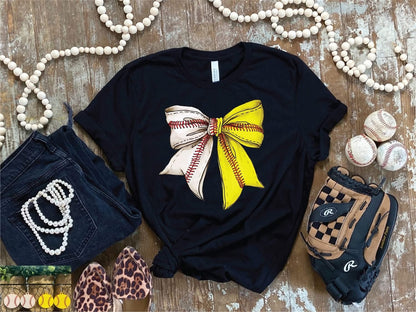 Baseball & Softball Bow Tee Preorder