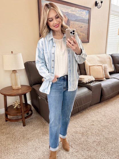 Mid Rise Classic Boyfriend Judy Blue Jeans