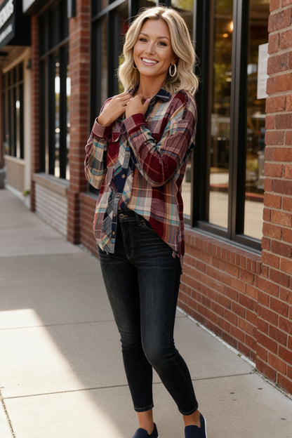 Rustic Remix Flannel Top