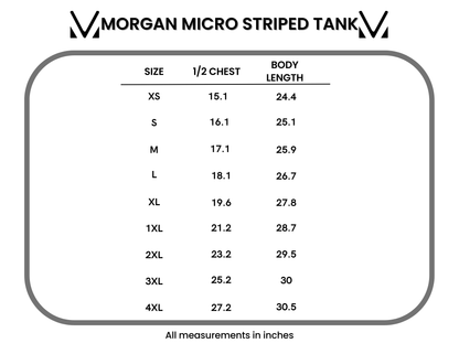 Micro Striped Tank - Pink