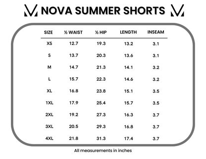 Nova Summer Shorts - Aqua Palm