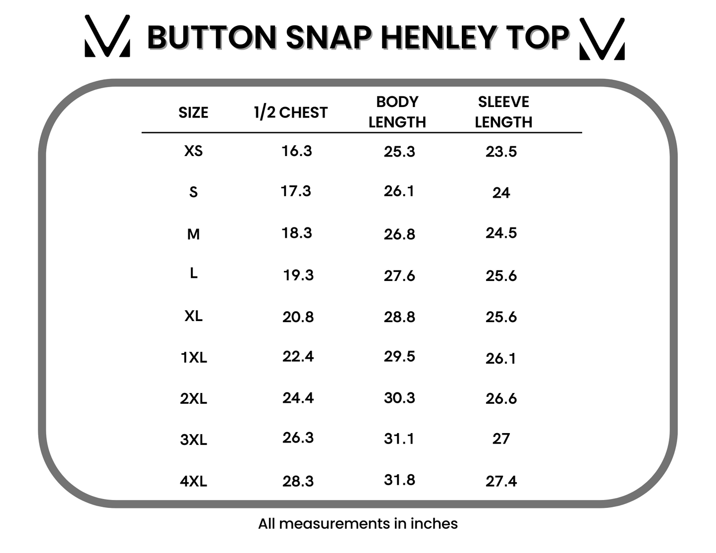 Floral Button Snap Henley