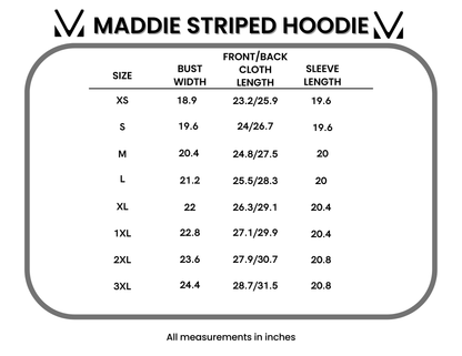 Maddie Striped Hoodie - Purple