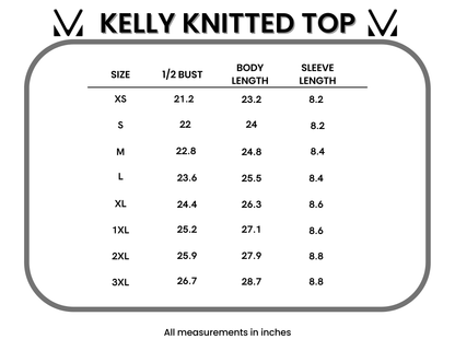 Kelly Knitted Top - Teal
