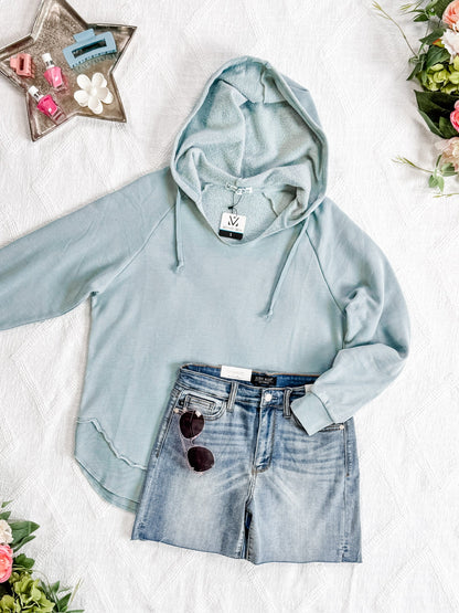 Vintage Wash Beach Hoodie - Seabreeze