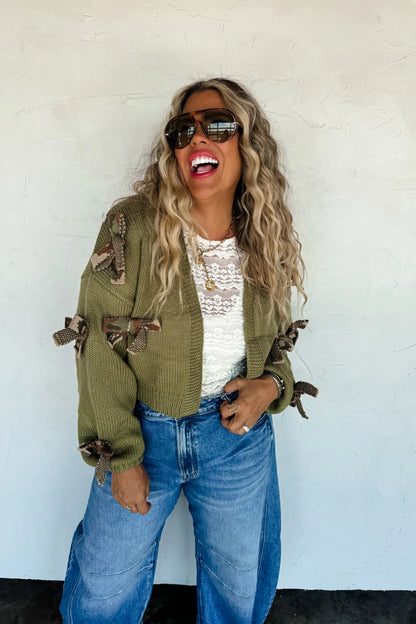 PREORDER: Sloane Bow Knit Cardigan, Mid November Arrival